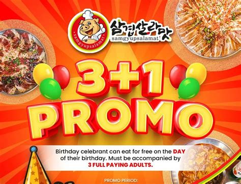 Manila Shopper: Samgyupsalamat Promo for Birthday .